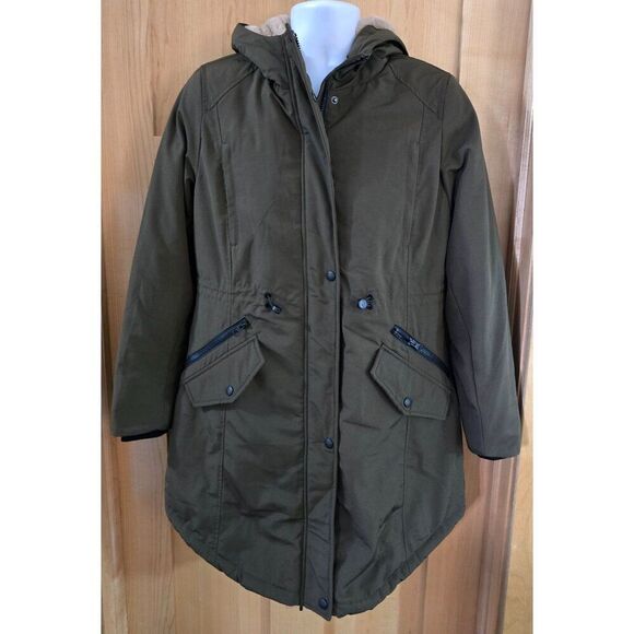 Orolay Womens Hooded Parka Jacket  Faux Fur Lining cottagecore boho winter warm - Picture 1 of 11